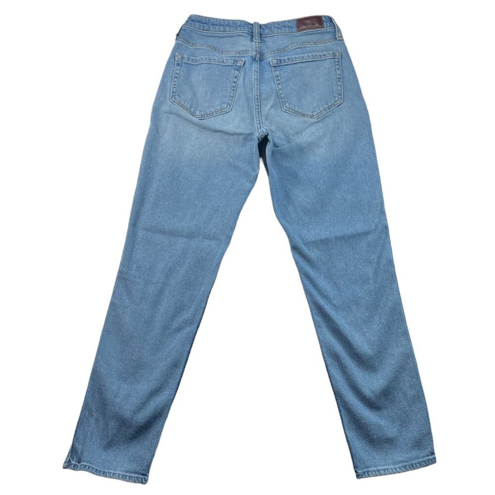 Hollister Jeans Womens size 7 Blue Stretch Denim Ultra High Rise Mom Jean - Picture 2 of 8